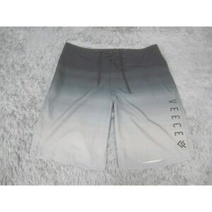 VEECE Shorts‎ Mens 34 Gray Hybrid Board Rec Swim Drawstring Polyester Blend